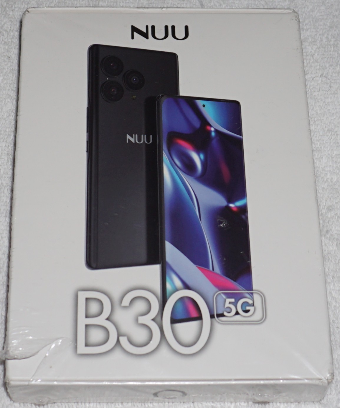 NUU B30 5G AMOLED 6.7”  8GB RAM/256GB GSM Unlocked Black Android Smartphone NEW