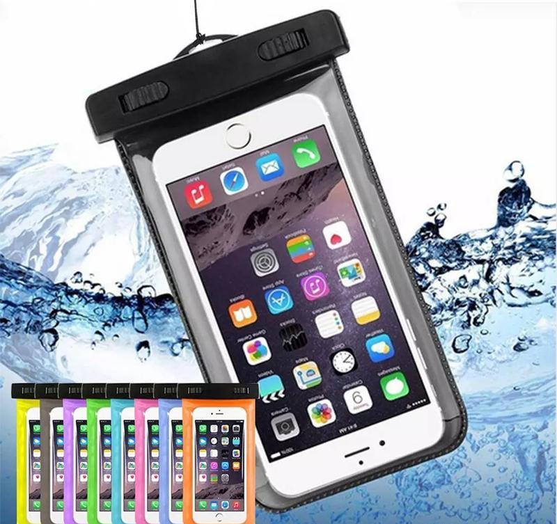 6″ UNIVERSAL WATERPROOF BAG POUCH PHONE CASE FOR APPLE PHONE 4 4S 5 6 PLUS 7 8 X