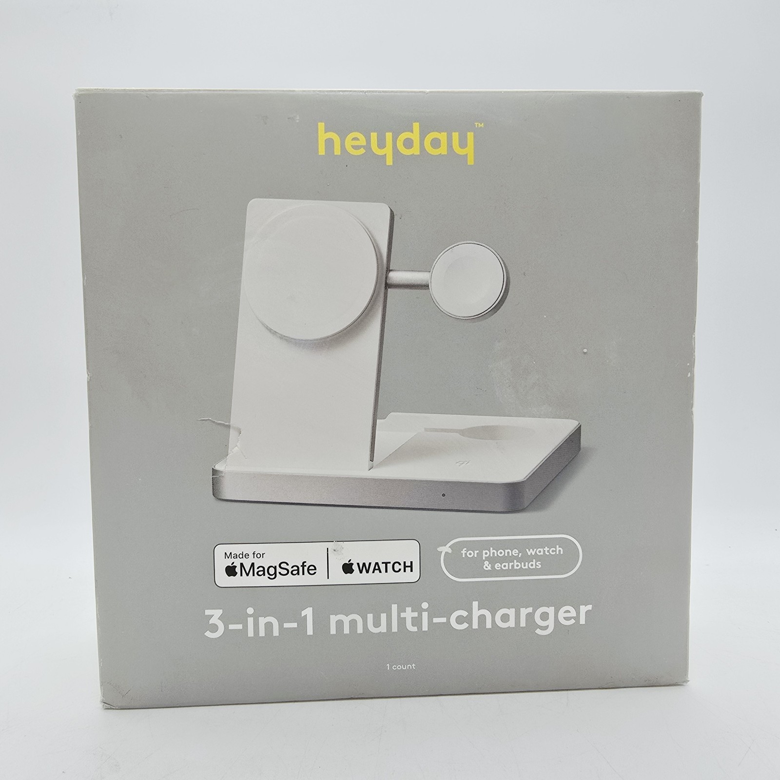 Heyday 3-in-1 Multi Charger Magsafe Apple  Phone, Watch & Earbuds. NEW