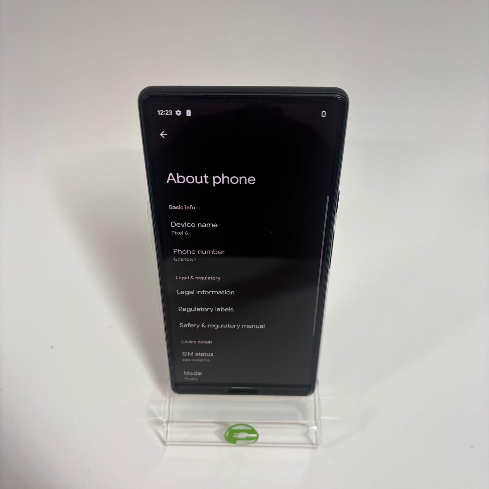 Unlocked Google Pixel 6 128GB Black G9S9B