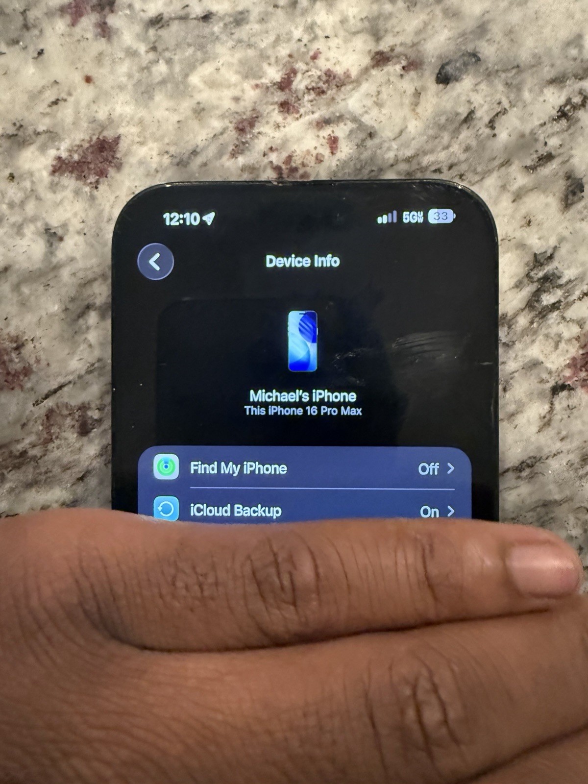 Apple iPhone 16 Pro Max Black 5G Verizon iOS Bar Style Smartphone