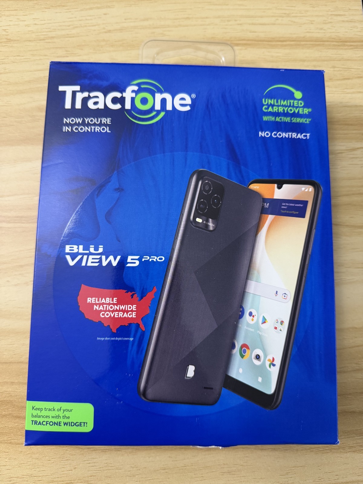 BLU View 5 Pro 64GB Smartphone  Black -TracFone Locked