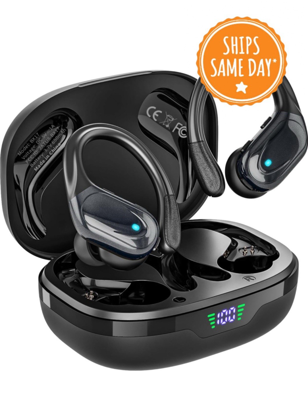 Wireless Earbuds Bluetooth Headphones 80hrs Playback Ear Buds Power Display