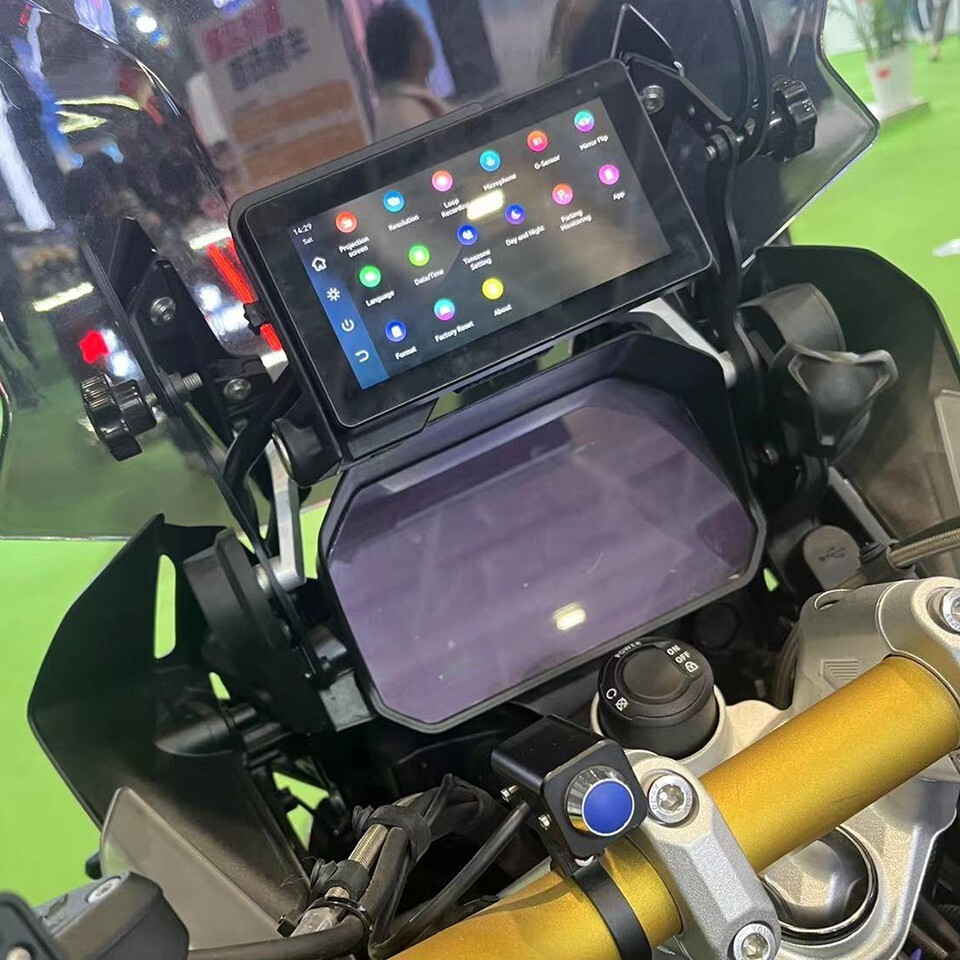 Wireless Apple Carplay Android Auto Navigator Display For Motorcycle BMW 1250ADV