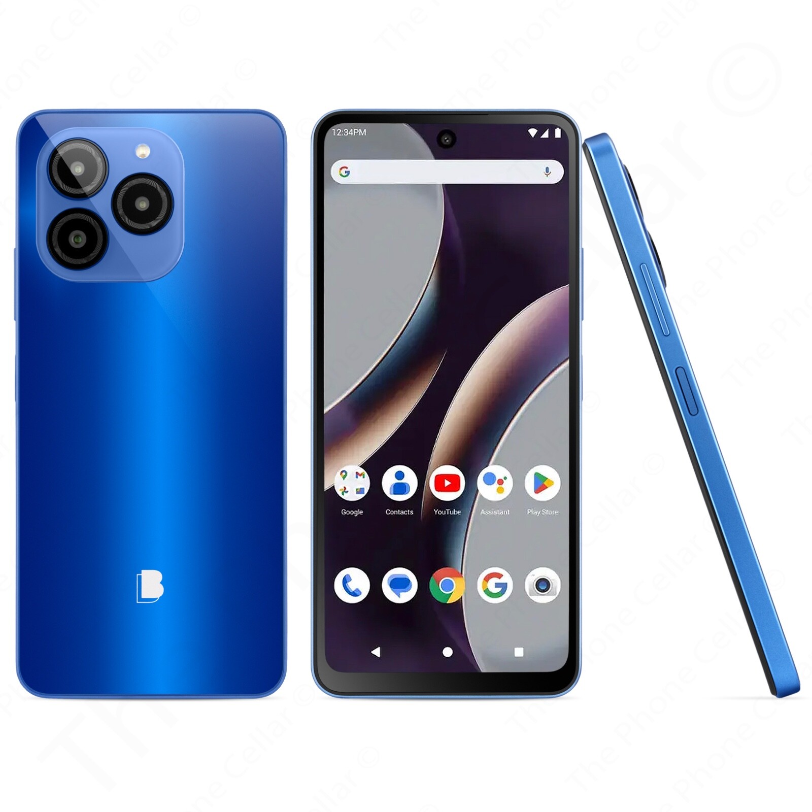 BLU G54 G1090 Unlocked 6.6″ IPS HD 128GB 50MP GPS Dual SIM Standby 5000mAh Blue