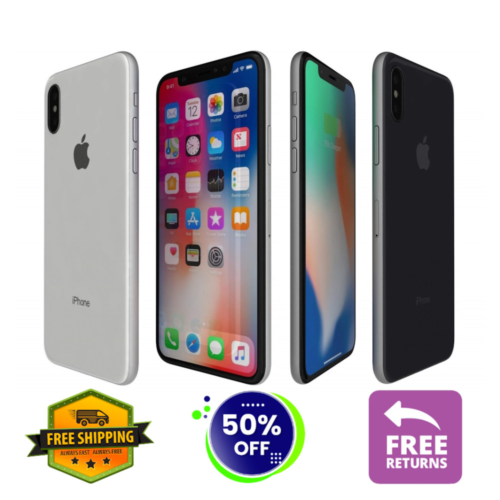 Apple iPhone X 64GB/256GB Unlocked/Tmobile, Space Gray/Silver, Fair Condition