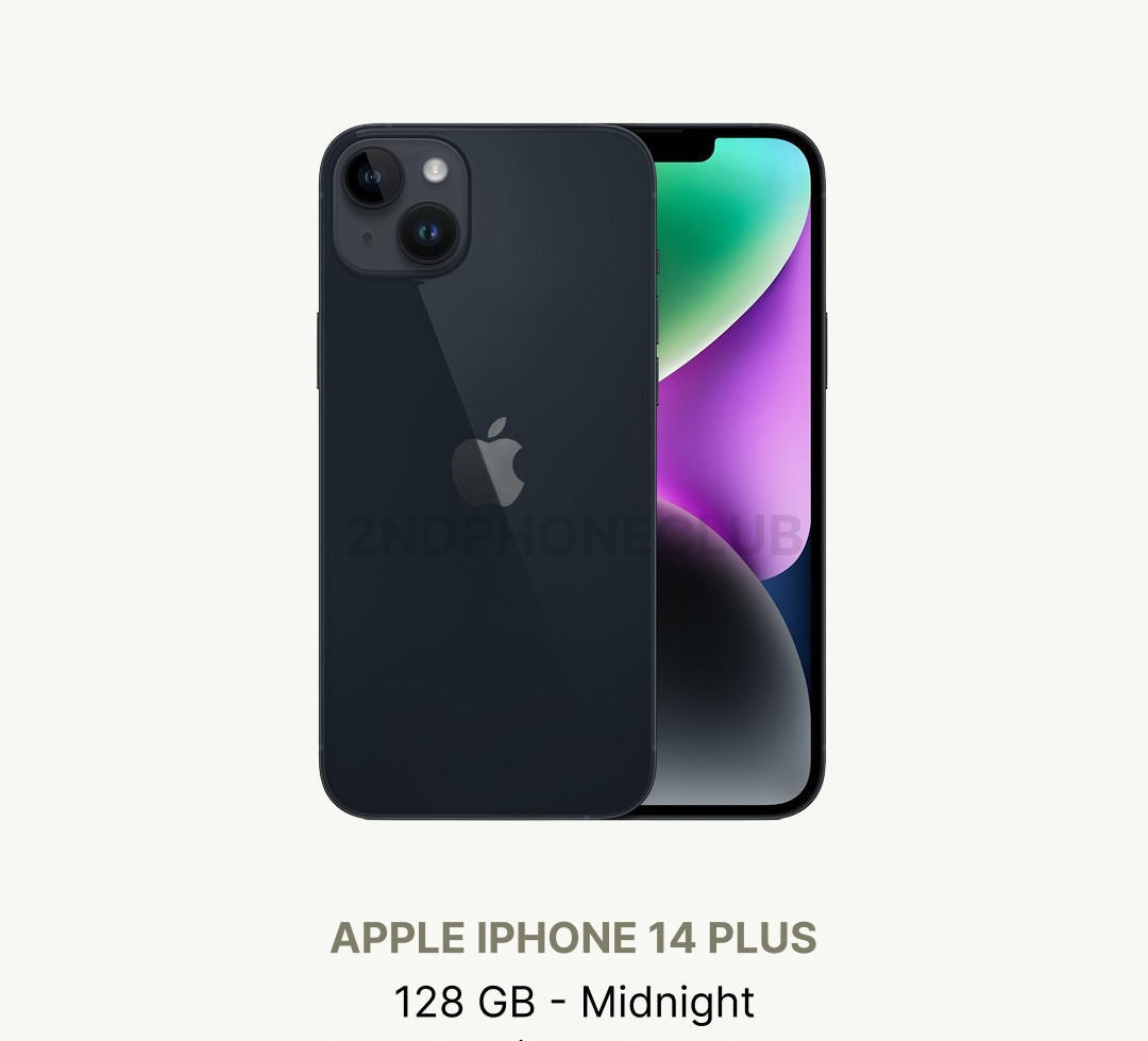 iPhone 14 Plus, 128GB, Midnight , Spectrum Locked, Excellent Condition