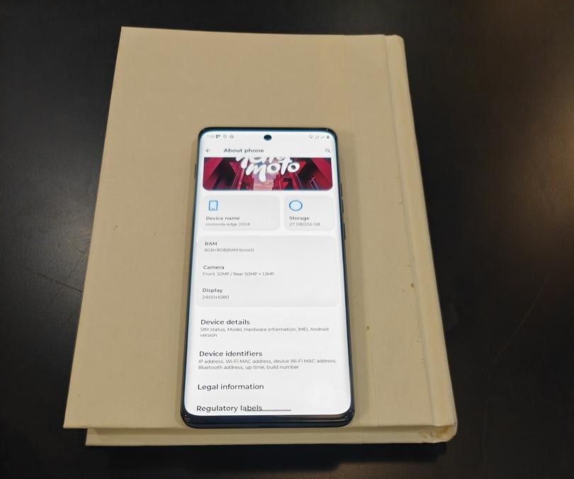 Motorola Edge 2024 256GB 16GB RAM (8+8) Black XT2405-1 (T-Mobile) EXCELLENT