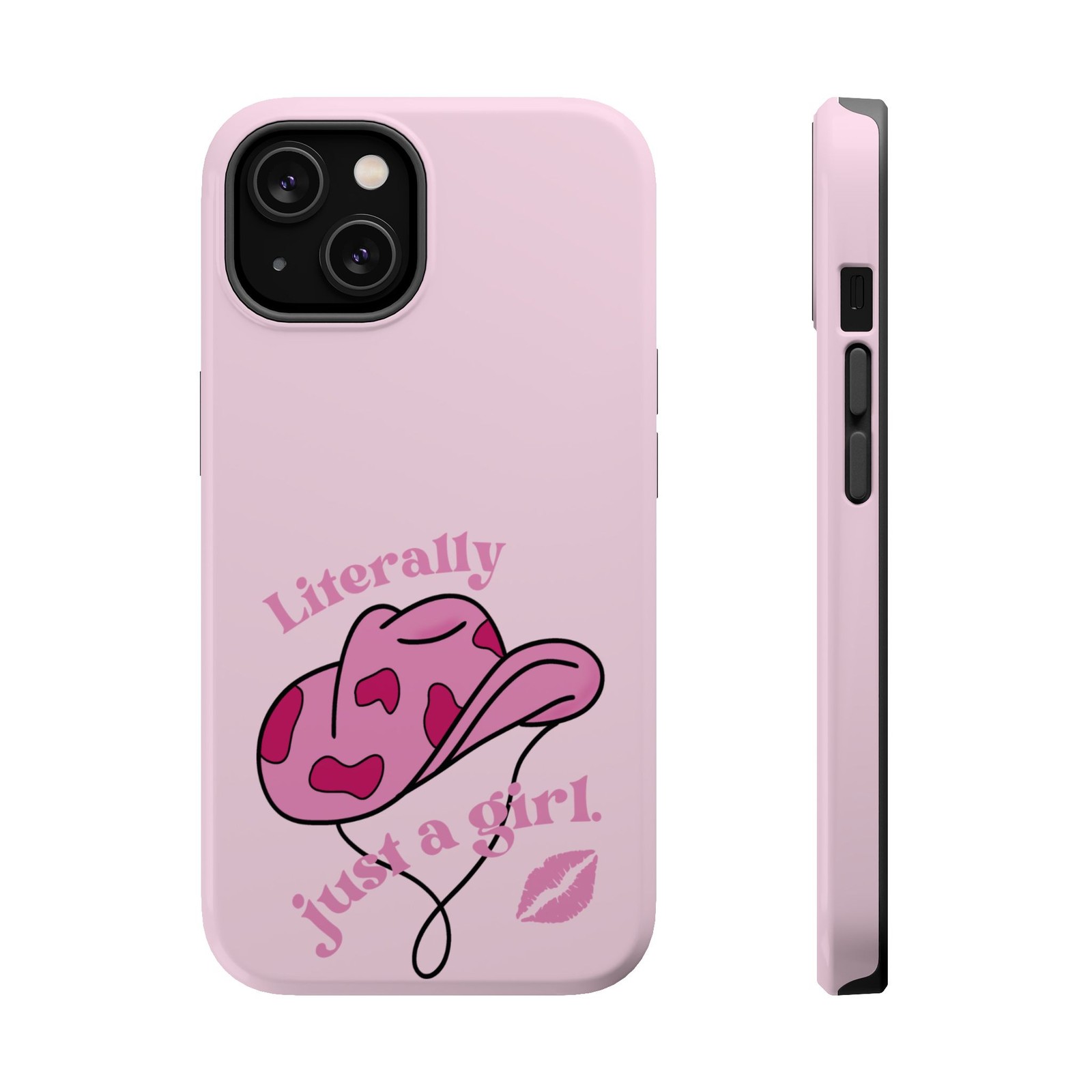 Cowgirl Pink MagSafe Apple Phone Case, Western Rodeo Protective Cover, Pink