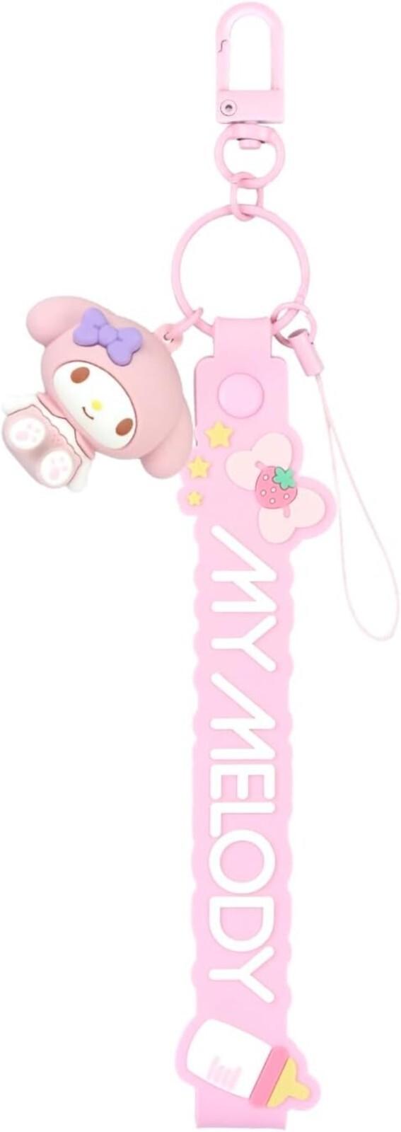 Sanrio Character My Melody Hand Strap With 3D Mascot Smartphone Accessories New