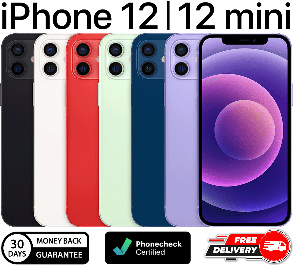 Apple iPhone 12 | 12 mini 64GB | 128GB Unlocked AT&T Verizon T-Mobile NO FACE ID