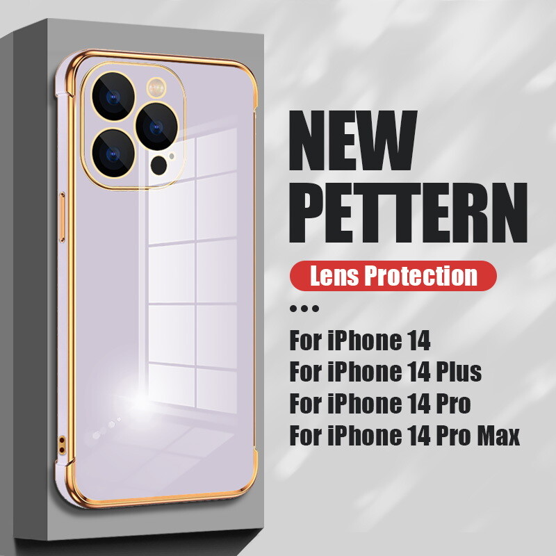 Plating Glossy Shockproof Case For iPhone 15 14 Pro Max 13 12 11 XS Max XR Cover