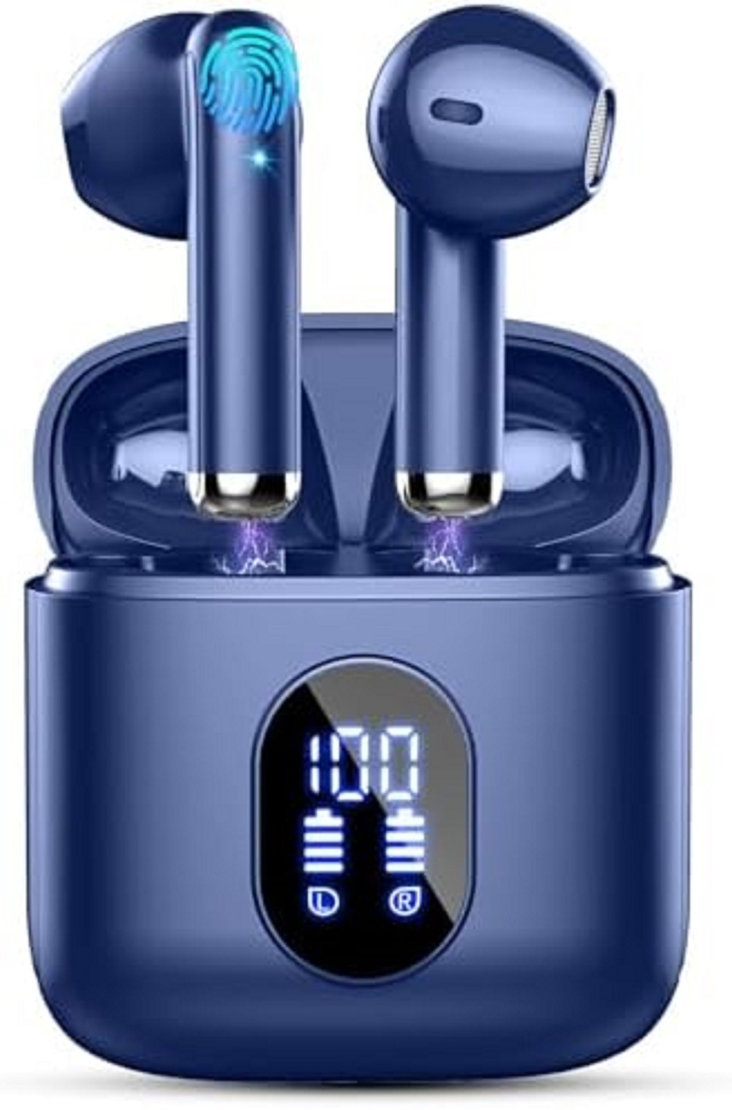 Wireless Earbuds, in Ear Headphones with 4 ENC Mics, Bluetooth 5.4 Ear Buds Hi-F