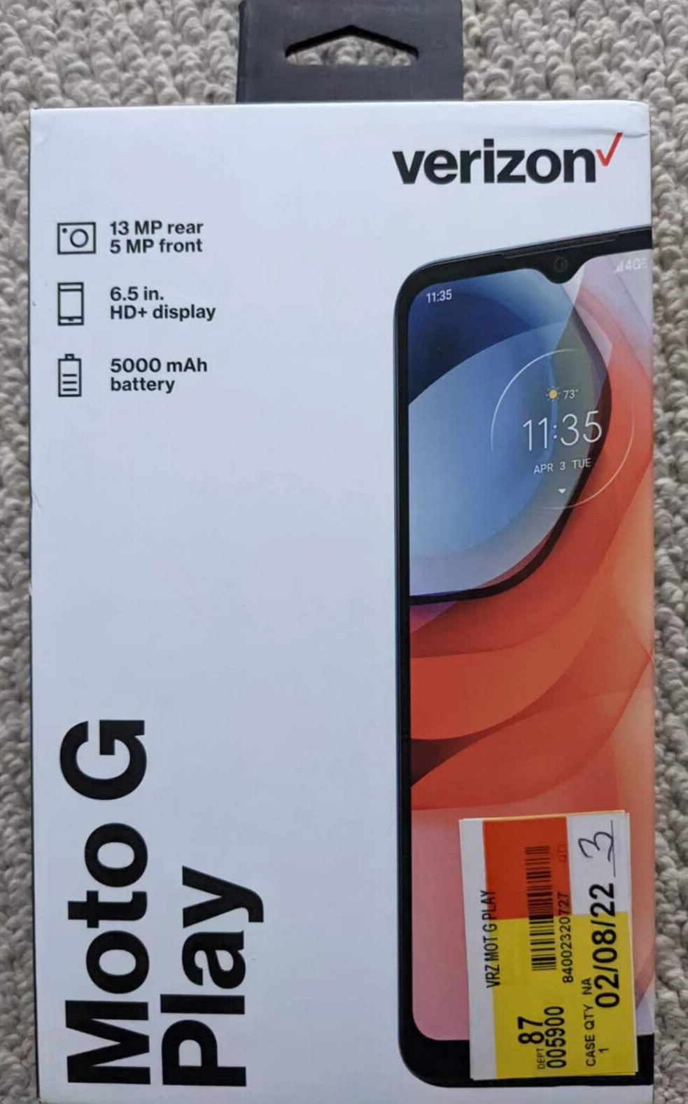 Motorola Moto G Play 6.5″ 32GB Blue 13MP Camera  Locked to Verizon