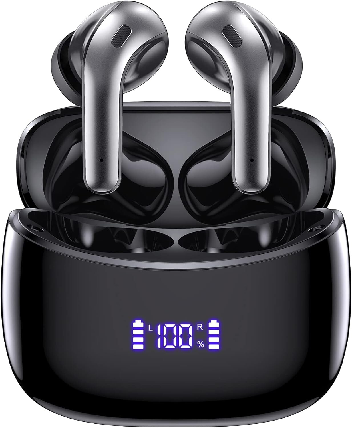 Wireless Earbuds Bluetooth 5.4 Ear Buds 60Hrs Playtime Bluetooth Bass Stereo Ea