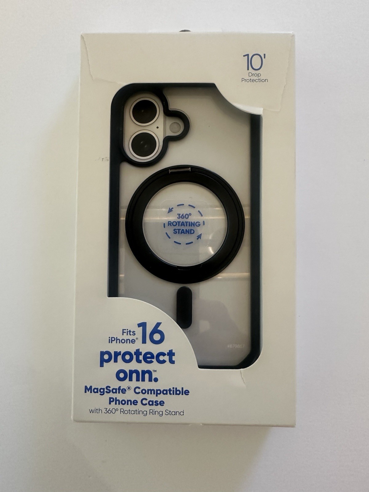 onn iPhone 16 Iridescent Case With MagSafe Magnet Apple Phone 10′ Drop Protect