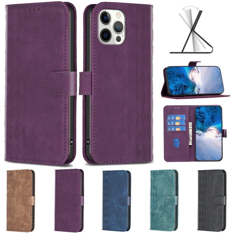 For iPhone 14 Pro Max 13 12 11 Leather Stand Wallet Flip Shockproof Case Cover