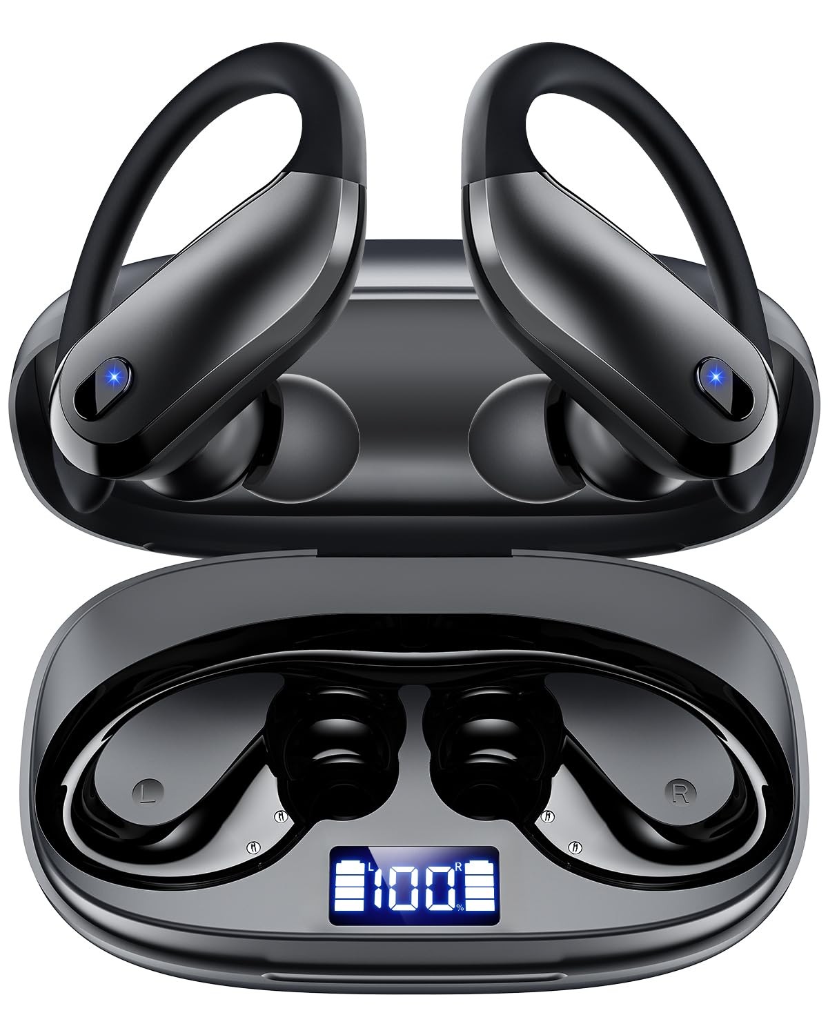 Ear Buds Wireless Earbuds Bluetooth 5.3 Sport Headphone with 80Hrs Playtime,R…