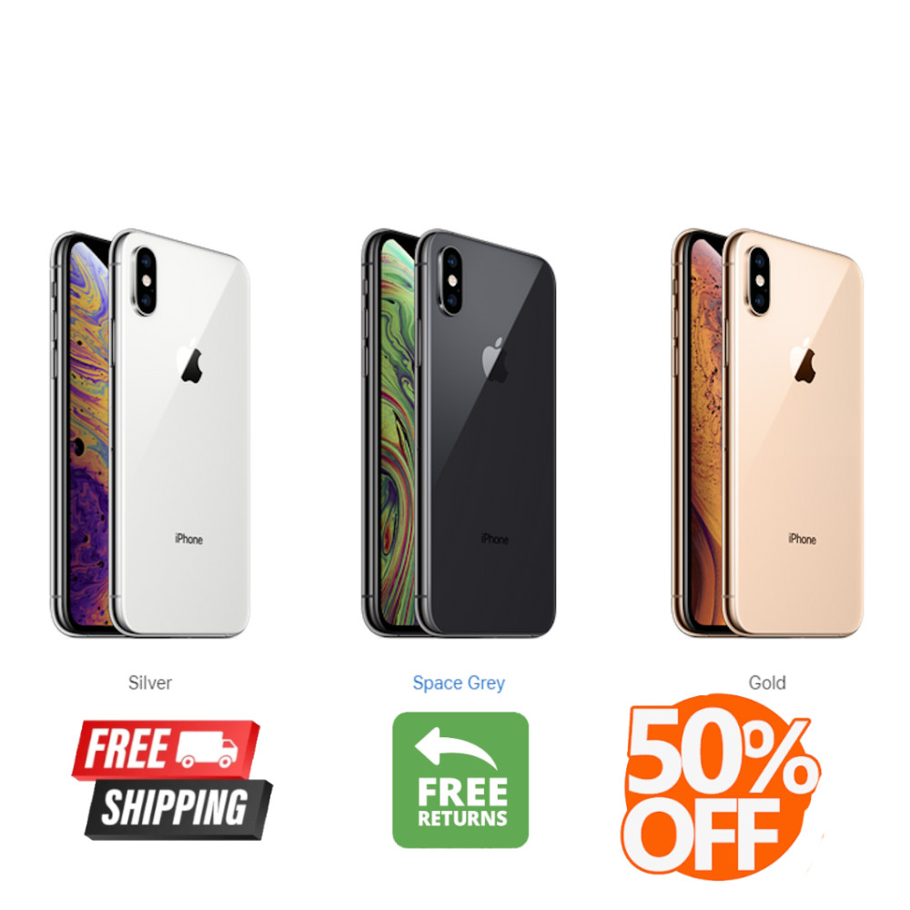 Apple iPhone XS All Colors -64GB 256GB- Unlocked Verizon At&t (CDMA + GSM) 4G
