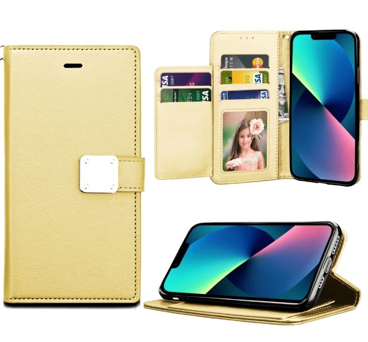 Extra Card Holder Magnetic Wallet case for iPhone X,XS,XR & XS-Max, Temper Glass