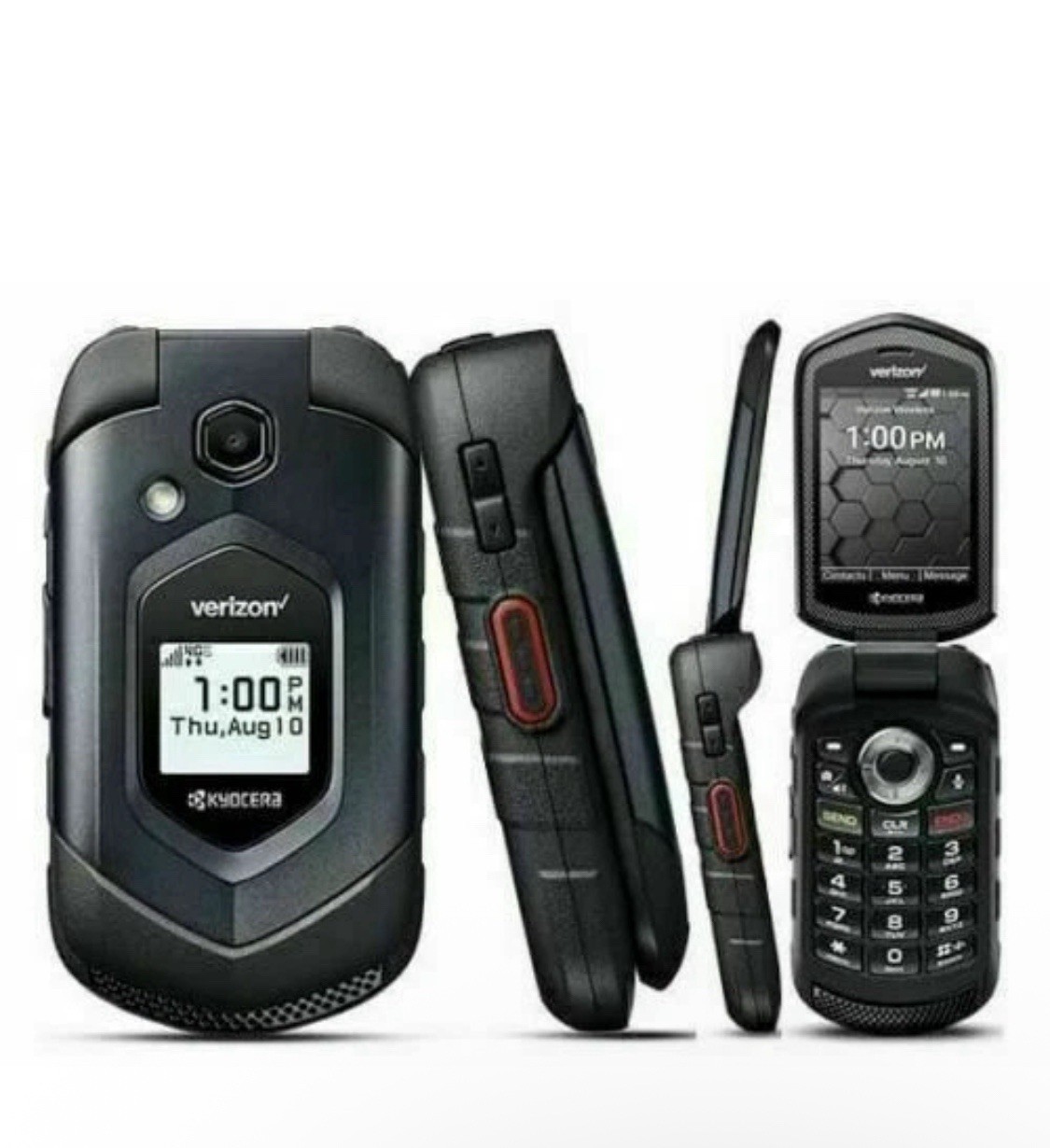 4G LTE KYOCERA E4610 DuraXV LTE Verizon 4G Flip Style Basic Rugged Cell Phone