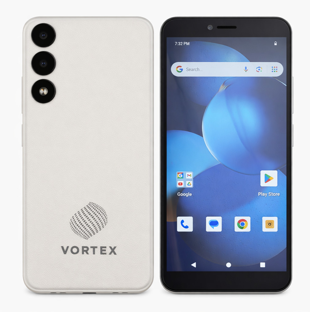 (USED) Vortex Cellular HD55 Pro – 16GB – White (CARRIER UNKNOWN) Smartphone