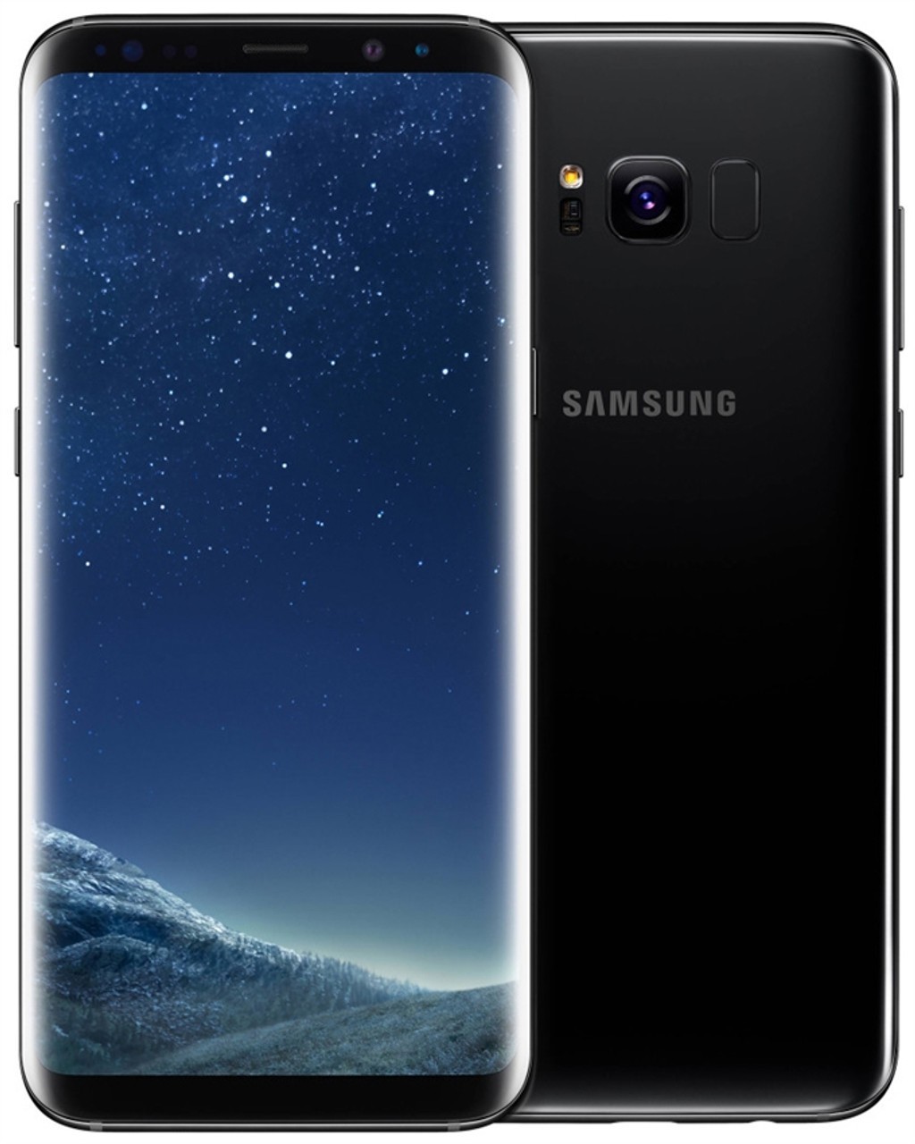 Samsung Galaxy S8 SM-G950U T-Mobile Unlocked 64GB Midnight Black C Light Burn