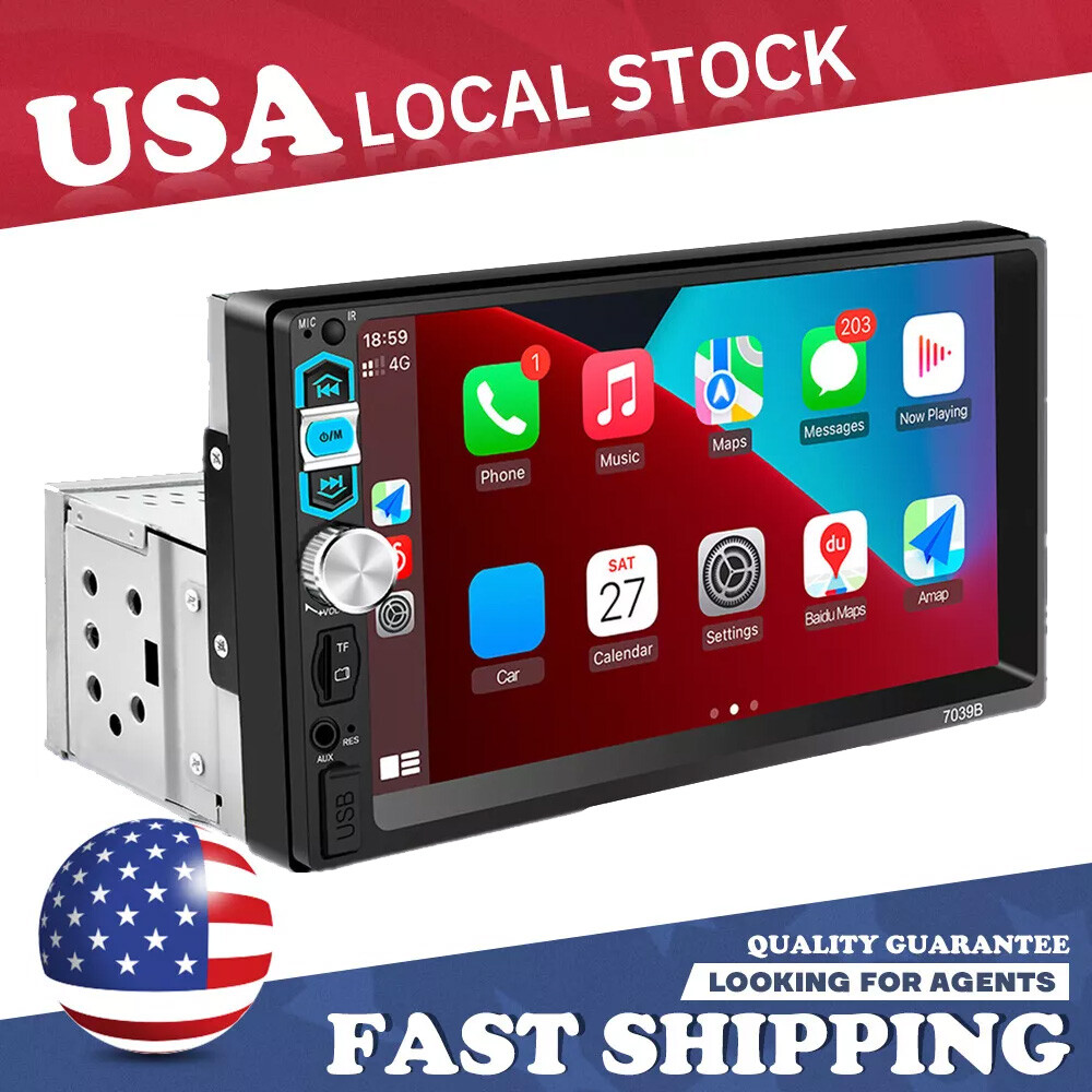 Apple Carplay Android Car Stereo Radio Bluetooth Touch Screen FOR FM Player Auto