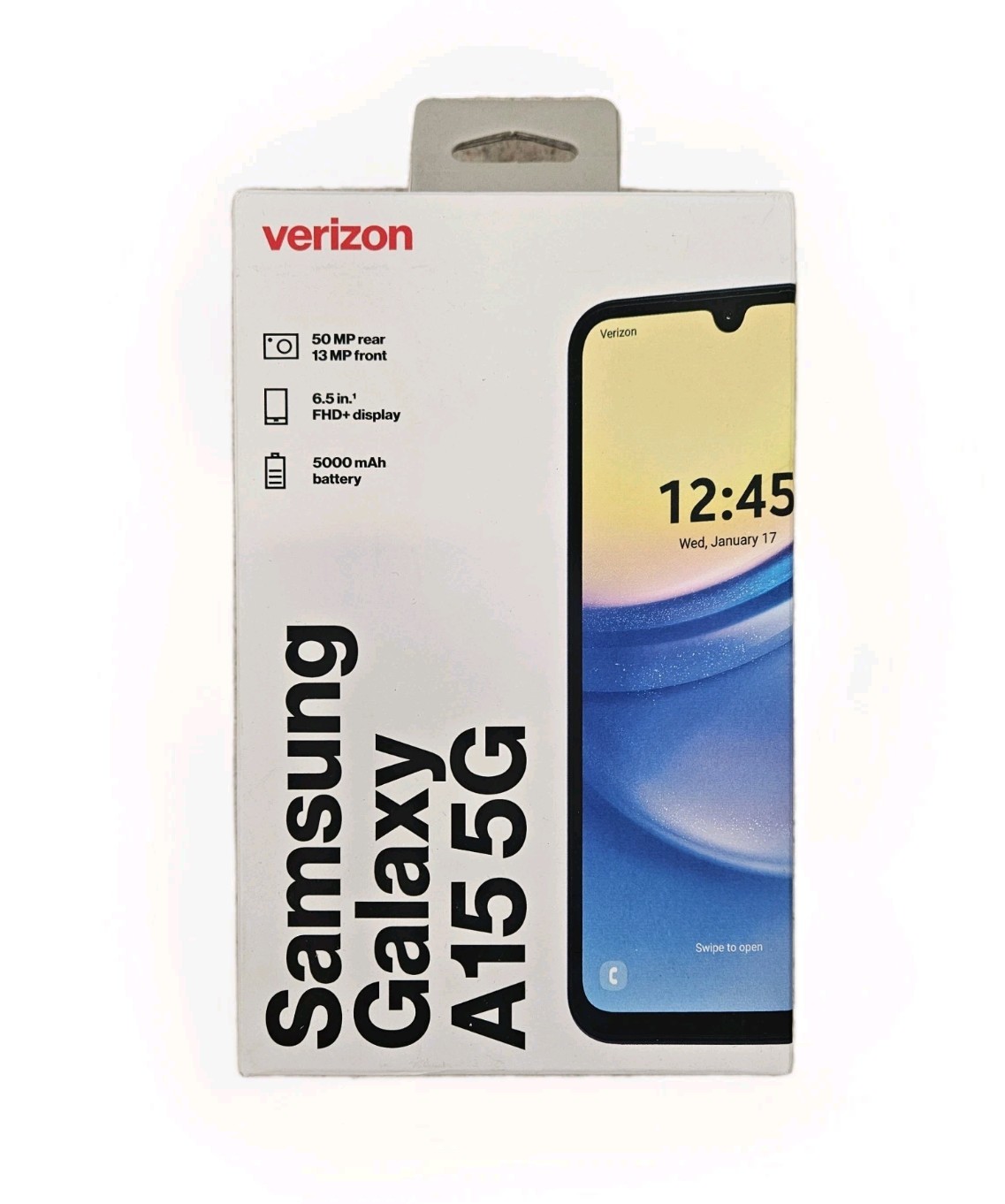 @ Verizon Samsung Galaxy A15 5G 4GB/64GB Prepaid Black Smart Phone SM-A156U 🔒🆕