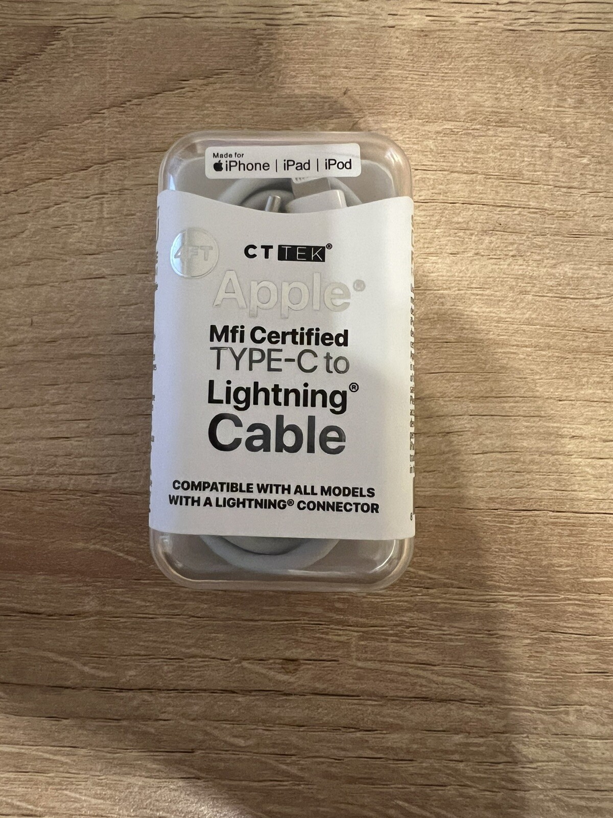 CTTEK Apple Mfi Certified TYPE-C to Lightning Cable Apple Phone Charger Cord