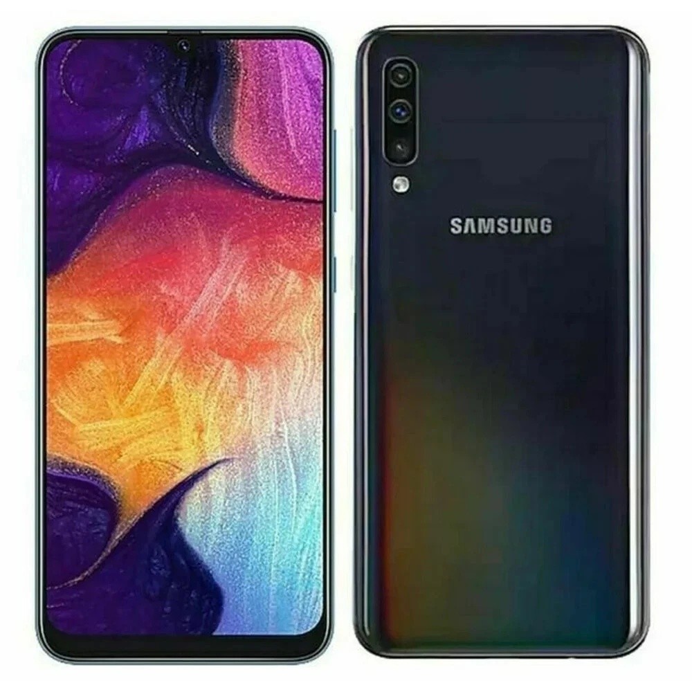 Samsung Galaxy A50 SM-A505U Unlocked 64GB Black B Medium Burn
