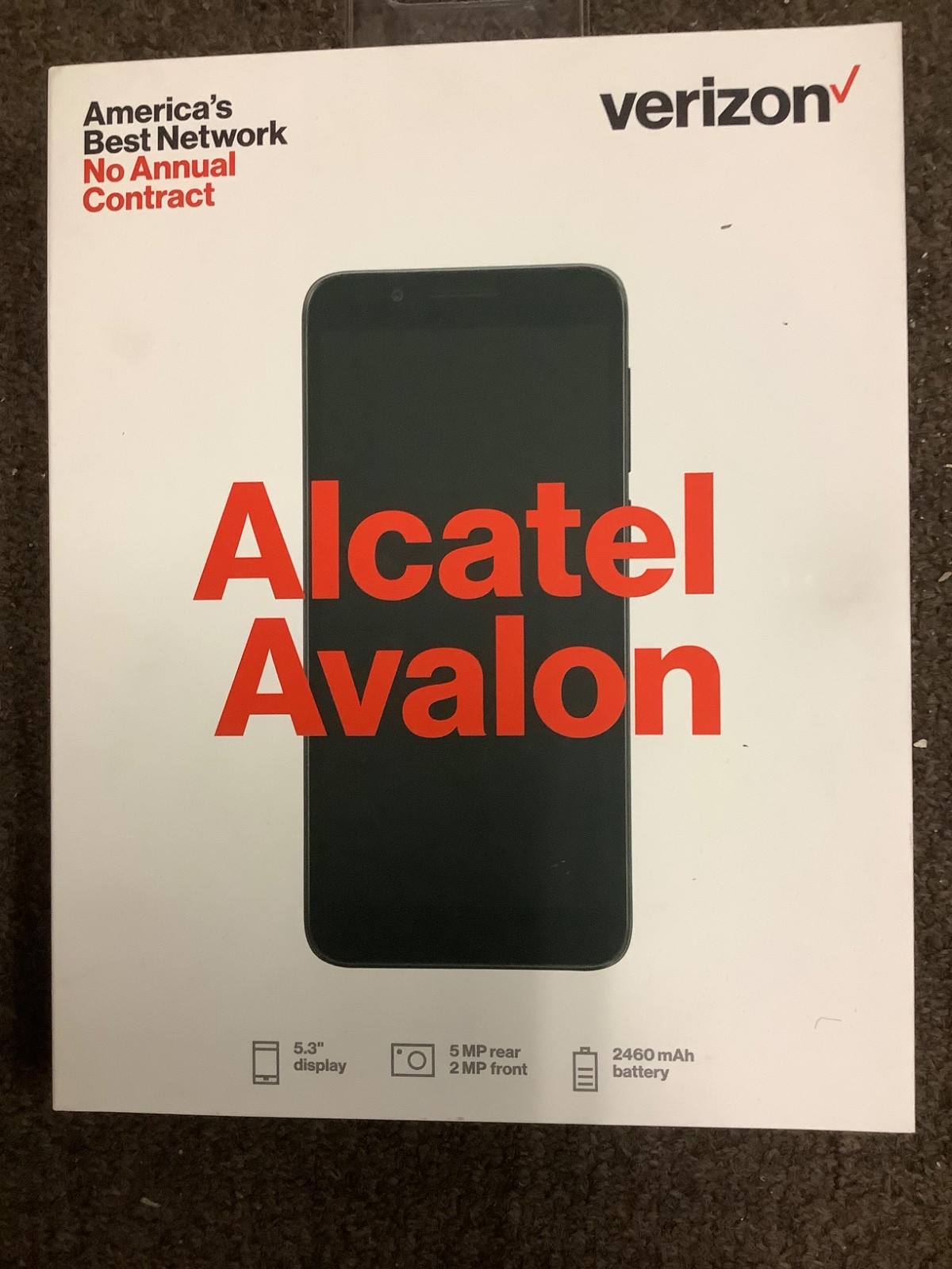 Alcatel Avalon V 5059S Black 16GB 4G LTE Verizon Locked Android SmartPhone