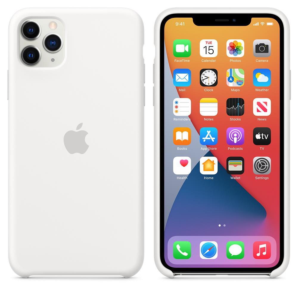 Genuine / Official Apple iPhone 11 Pro Max Silicone Case / Cover – White – New