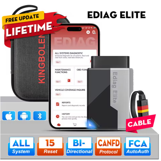 For 2025 KINGBOLEN Ediag Elite Lifetime free Car Diagnostic Tools OBD2 Scanner