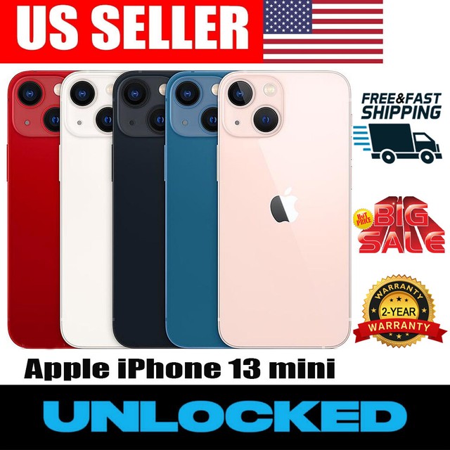 New in Sealed Box Apple iPhone 13 MINI 128/256GB A2481 USA Unlocked Smartphone