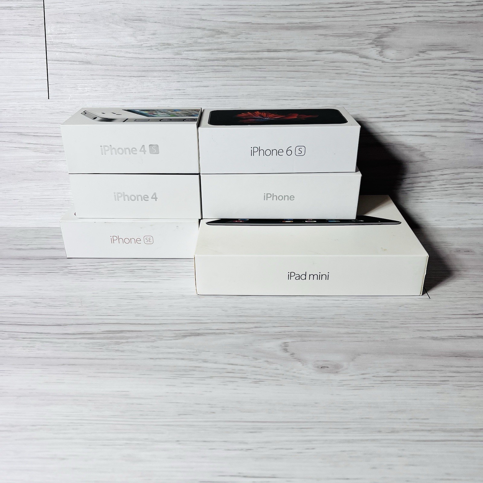 Apple iPhone Empty Phone Empty Box Lot 4 4S 6 6S SE Boxes IPAD Mini