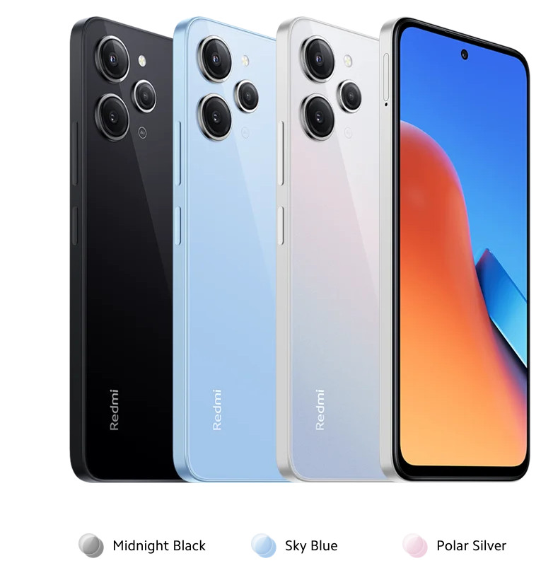 Xiaomi Redmi 12 4G LTE Polar Silver – 8GB RAM – 256GB ROM – Unlocked – NEW