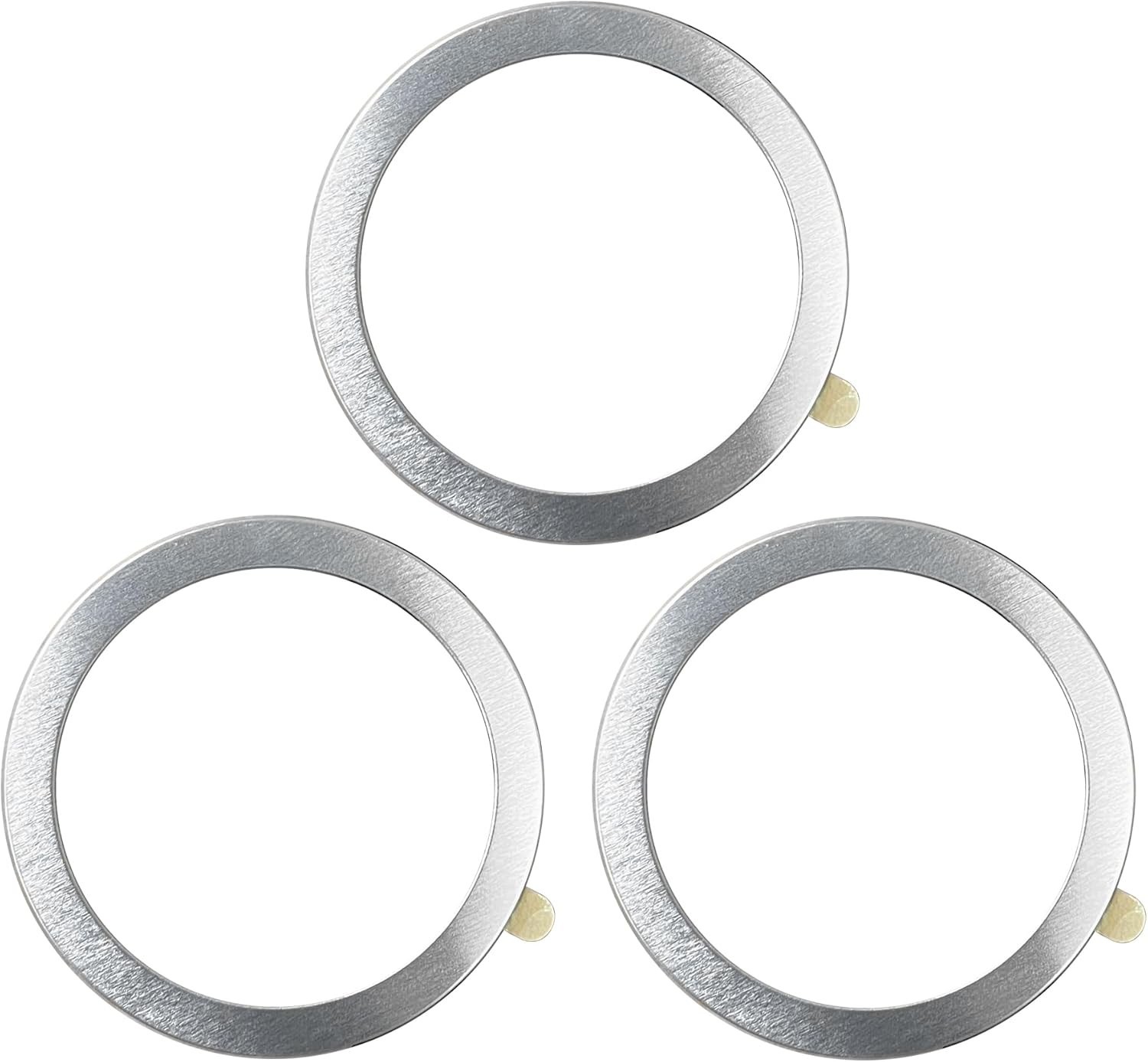 Elegant Silver Magnetic Adapter Rings – Compatible with All Smartphones – 3 pcs