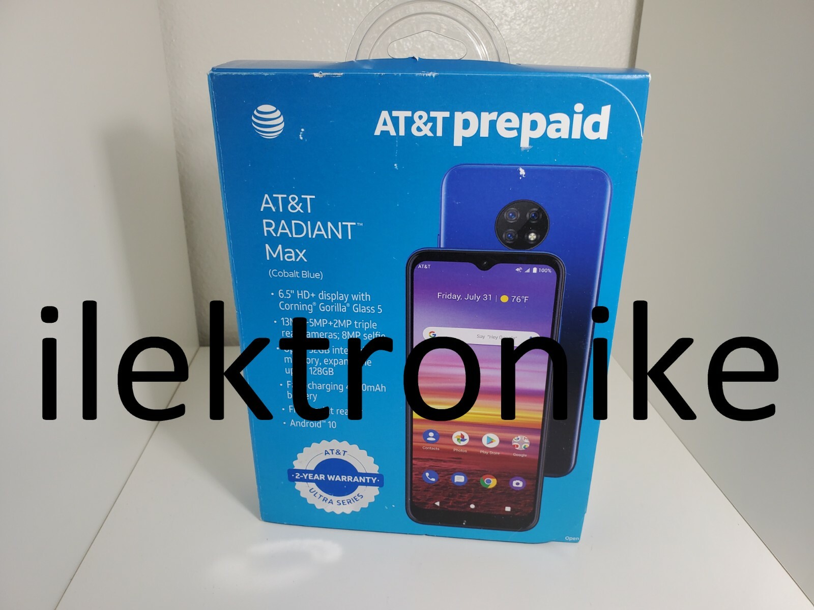 Brand NEW AT&T RADIANT Max 32GB Blue AT&T Prepaid Smartphone
