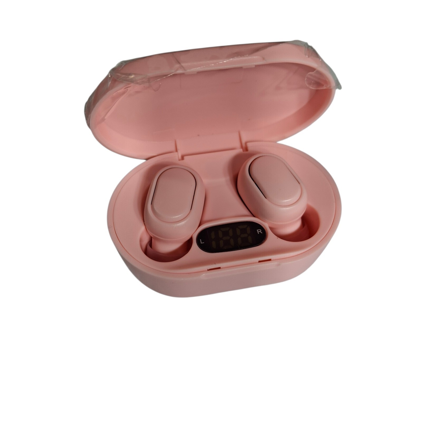 bluetooth earbuds headset 5.3 tws wireless inear buds with charging case pink