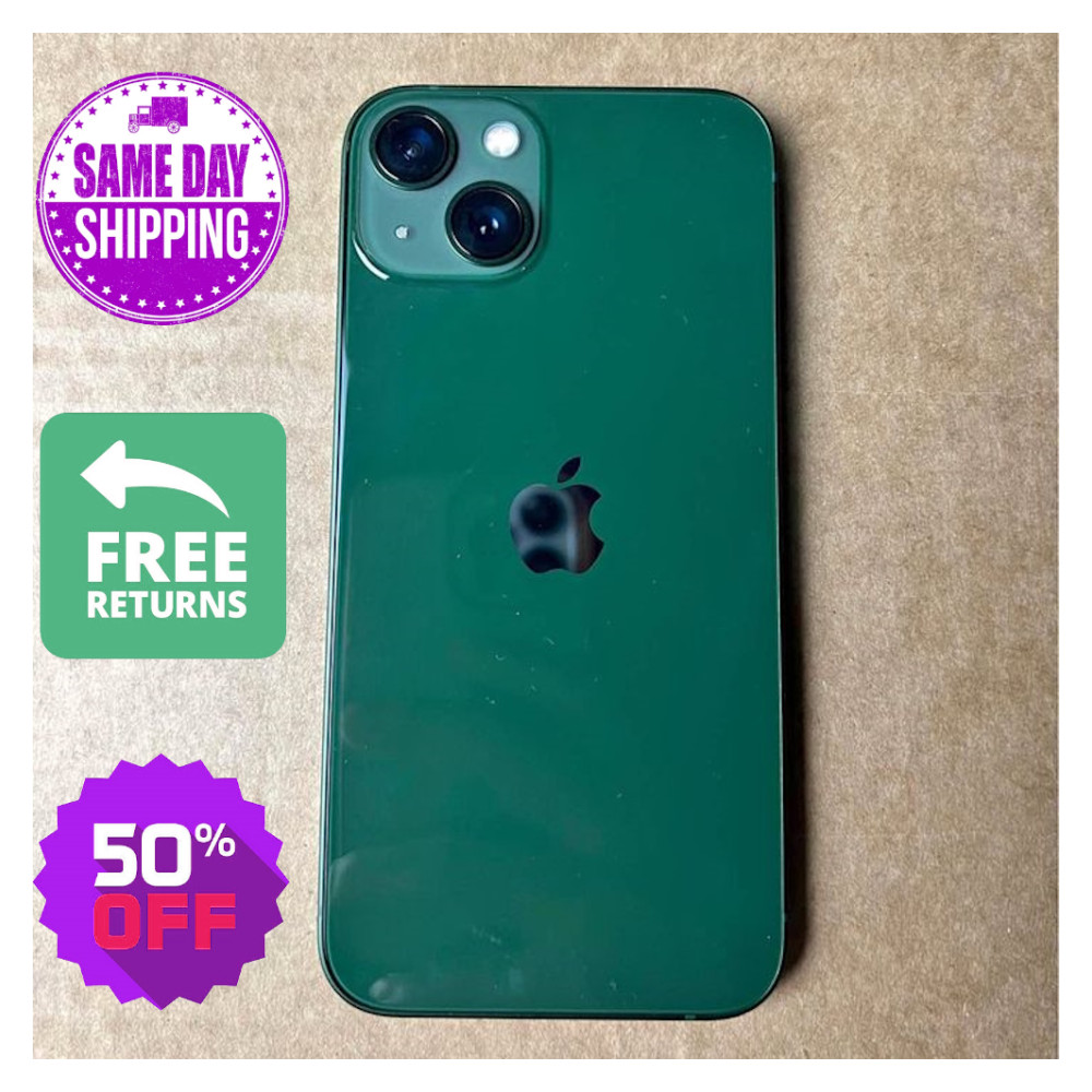 Apple iPhone 13 128GB 256GB 5G Good Unlocked Verizon Sprint Att Blue/Green