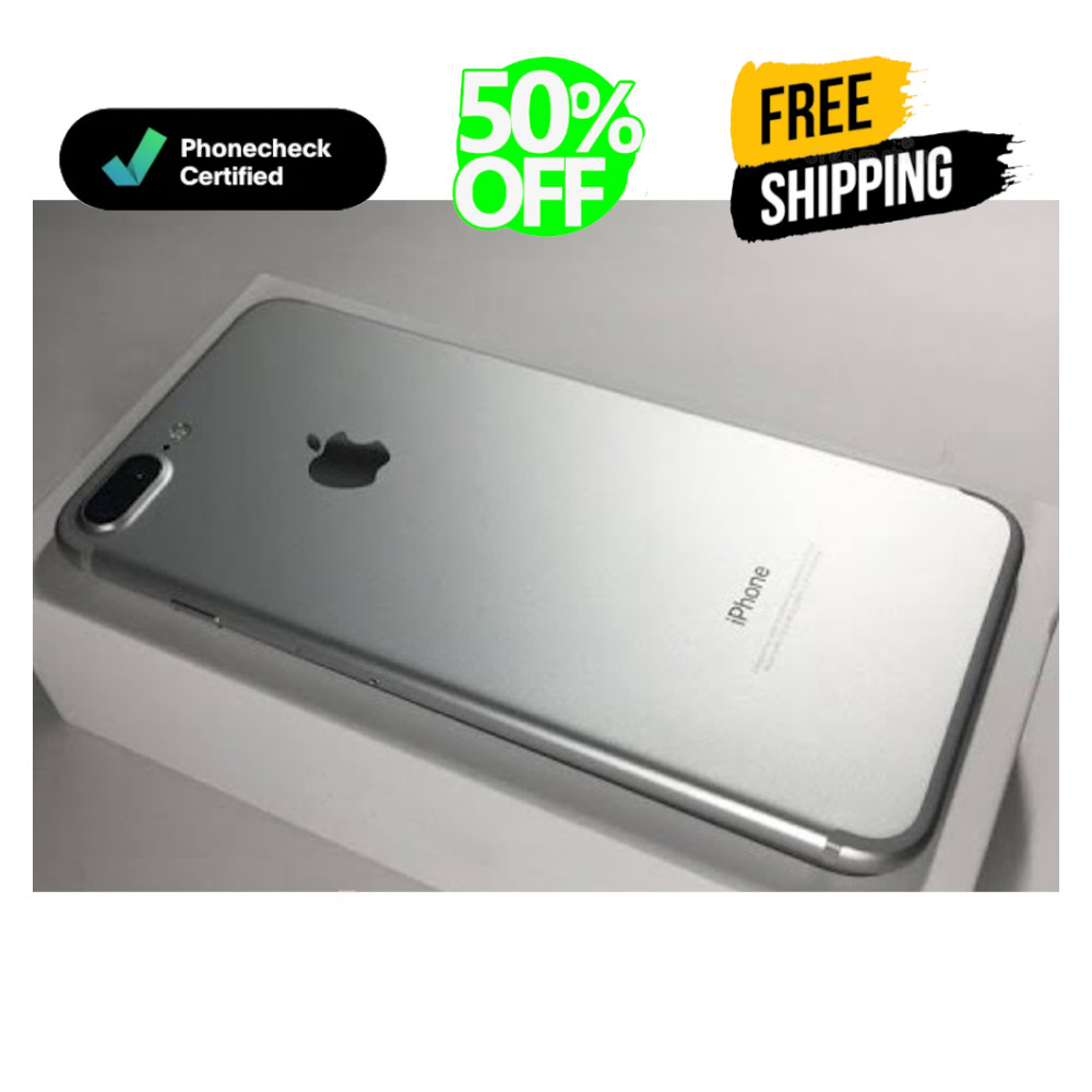 Apple iPhone 7 Plus -32GB 128GB- Black Silver CDMA Unlocked GSM iOS Very Good