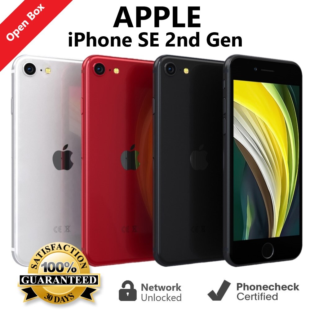 Apple iPhone SE 2nd Gen  64GB | 128GB | 256GB – A2275 (Unlocked) Smartphone