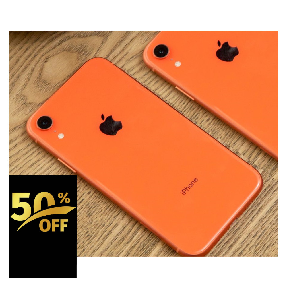 Apple iPhone XR Unlocked 64GB Verizon Att TMobile CDMA + GSM 4G Coral/Black