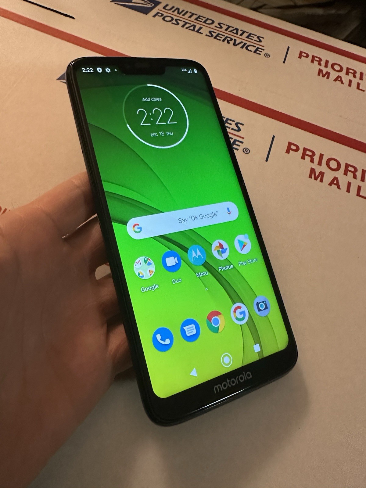 Used GSM Unlocked Motorola G7 Power Android T-Mobile Verizon Smartphone