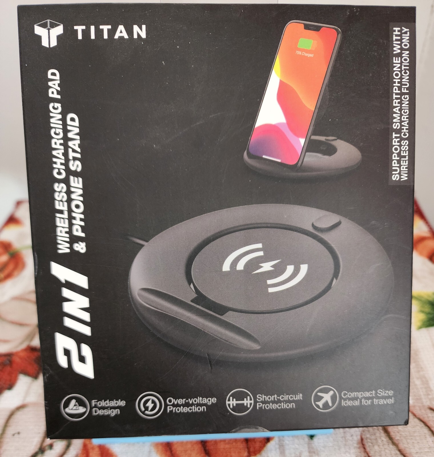 Titan Wireless Charging Pad And Phone Stand **Brand New**unopened