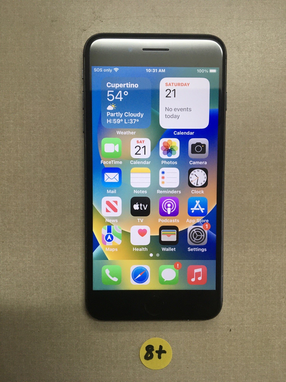 Apple iPhone 8 Plus Space Gray 256GB Unlocked.