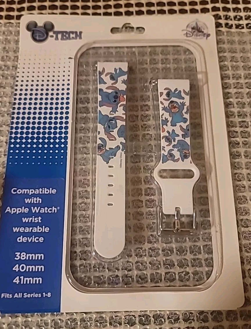 Apple Phone Disney Watch Band Leo-Stitch D-Tec New 38mm, 40mm, 41mm Series 1-8
