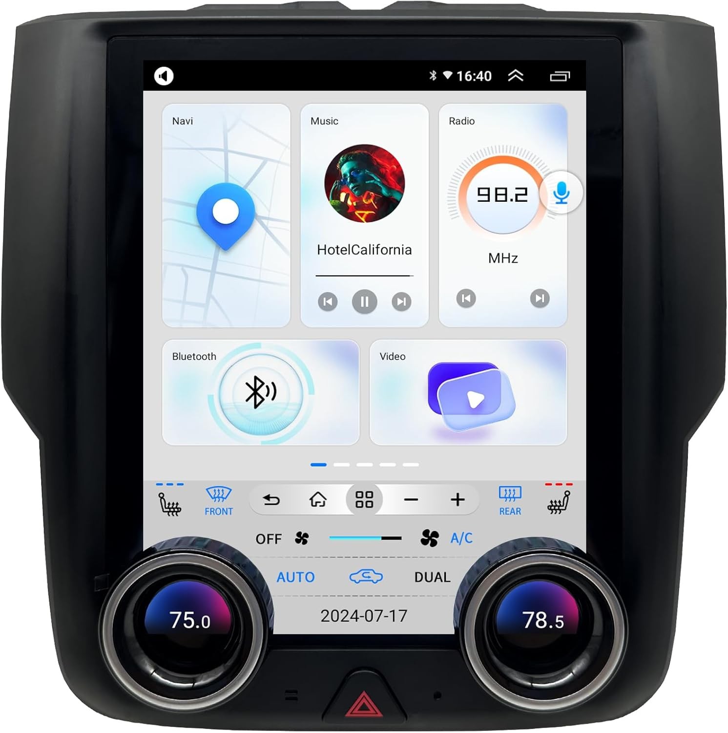 10.4″ Vertical Screen Tesla Style For Dodge RAM 2013-2018 Car Radio Stereo 4+64G