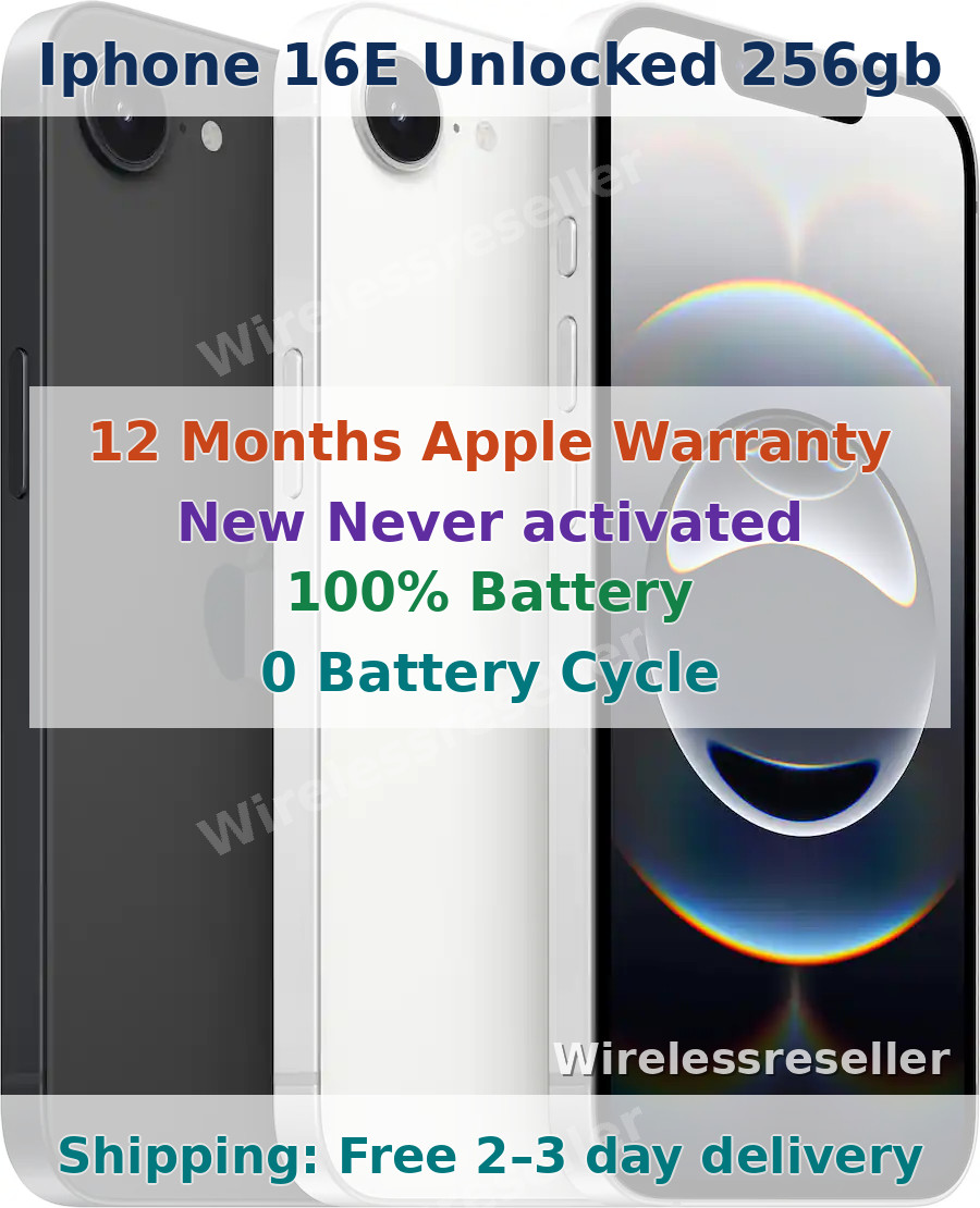 Never Activated/Never Used Apple iPhone 16e  – Unlocked *Choose Color & Storage